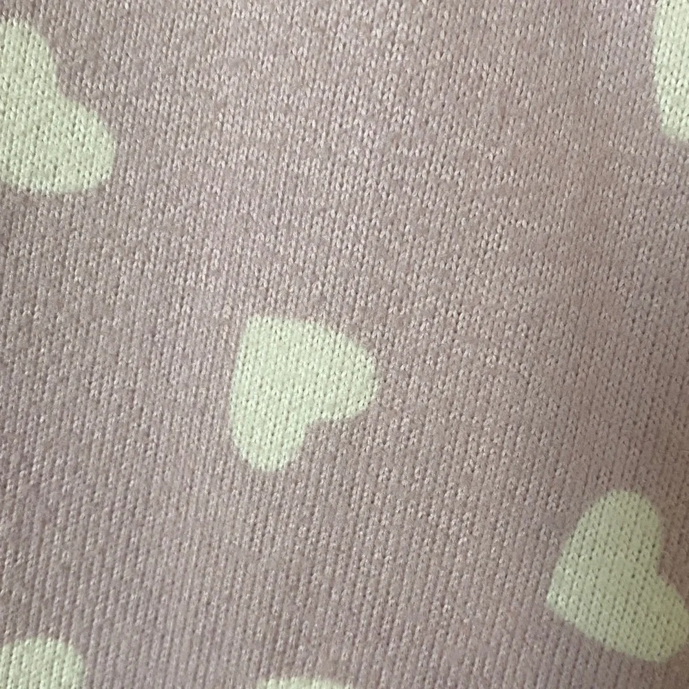 Z Supply Pink and White Heart Print Pajama Joggers